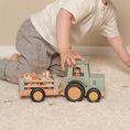 Load image into Gallery viewer, Little Dutch Tractor met trailer Little Farm FSC
